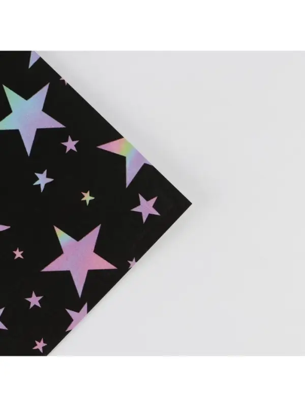 Бумага упаковочная глянцевая двухсторонняя &laquo;Звезды&raquo;, 70 х 100 см