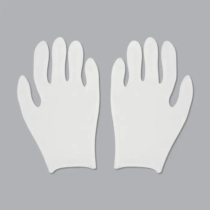 Набор перчаток хлопковых 12пар р-р L бел пакет накл QF