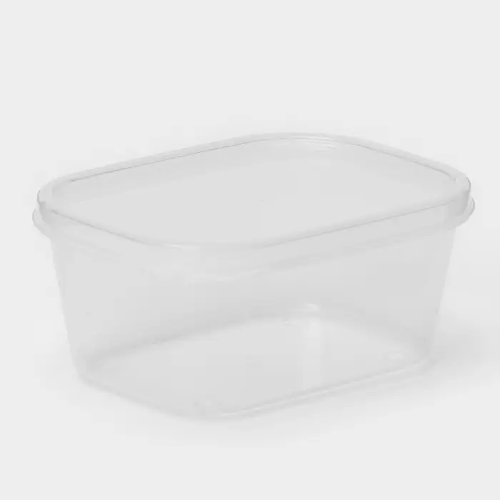 Контейнер пищевой Доляна, 500 мл, 13&times;10&times;5,5 см, прямоугольный, прозрачный