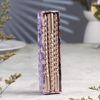 Набор Свечей витых, 1,9х 20 см, 6 штук, шампань