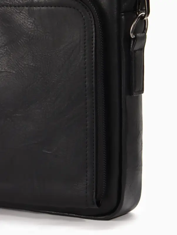 Сумка деловая, 38*8*29см, отд на молнии, 2 н/кармана, длин регил. ремень, ручка, черный