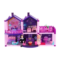 Кукольный дом &laquo;Тёмный домик&raquo;, 2 куклы, мебель, аксессуары