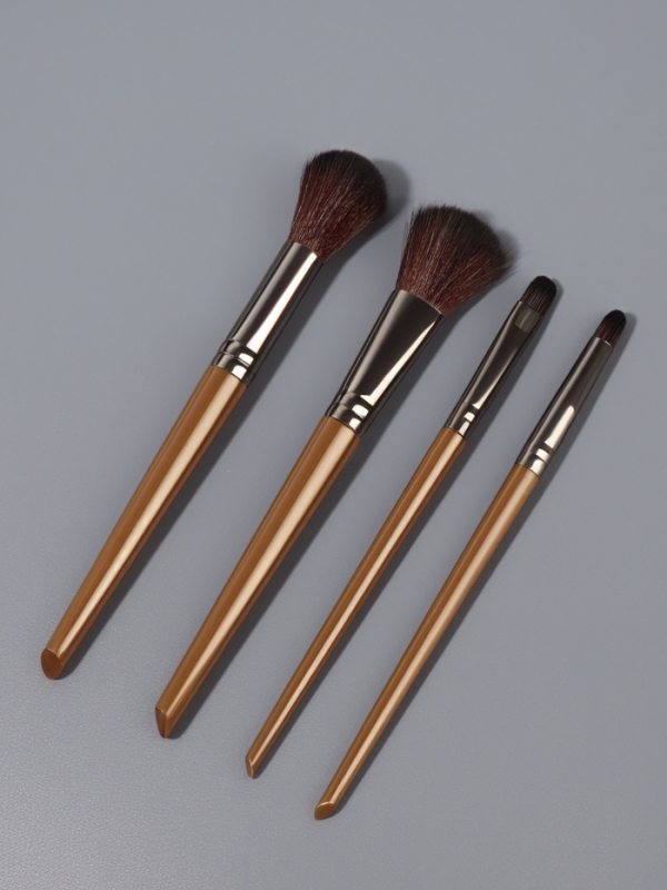 Набор кистей д/макияж 4 предмета 15,5(&plusmn;1)см нейлон/пластик карт подложка/PVC-коробка QF