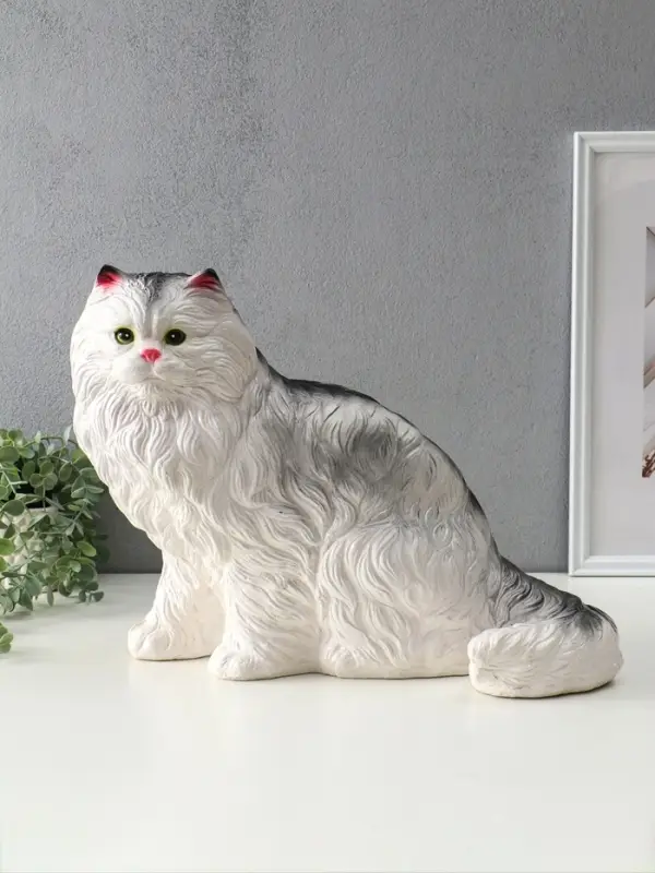 Копилка "Котёнок белый", 33,5х44,5х24 см