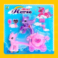 Набор пони &laquo;Милашка&raquo; 2 шт., с аксессуарами, цвета МИКС