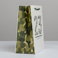 Пакет подарочный ламинированный вертикальный, упаковка, &laquo;23 февраля&raquo;, MS 18 х 23 х 10 см