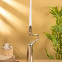 Подсвечники "Сплетение" (набор 2 шт) 11х6х34 см, алюминий