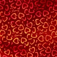 Пленка голографическая, &laquo;Сердечки&raquo;, красная, 70 см &times; 1 м