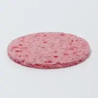 Спонж для умывания, d=8 см, розовый