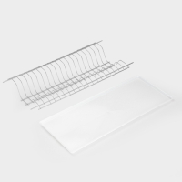 Сушилка для посуды с поддоном для шкафа 60 см, 56.5&times;25.6 см, хром