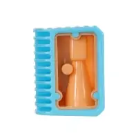 Набор точилок, 5 штук, пастель ребристая, МИКС