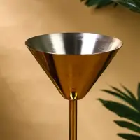 Бокал для мартини "Золото" нержавеющая  сталь 11х11х17,5 см