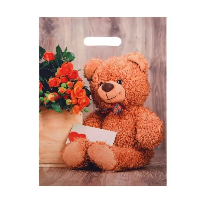 Пакет &laquo;Тедди&raquo;, полиэтиленовый с вырубной ручкой 31&times;40 см, 60 мкм