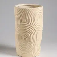 Ваза настольная керамика "Гуидо" 23х13 см, белый