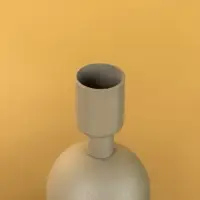 Подсвечник на 1 свечу текстурный "Графитовый" с 3 сферами 10х10х25 см