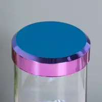 Светильник "Медузы" LED, RGB, USB, 3-5Вт, розово-голубой металлик 9х9х3 см