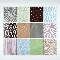 Тетради предметные, 36 л., набор из 12 шт., блок №1 &laquo;Фактуры&raquo;