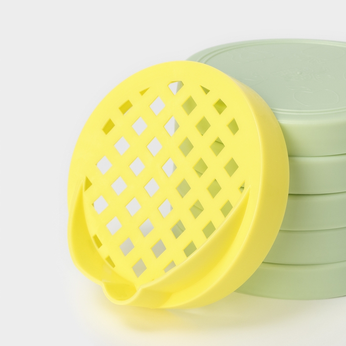 Крышки хозяйственные &laquo;Хозяюшкa&raquo;, 10 шт + сливнaя крышкa, цвет МИКС