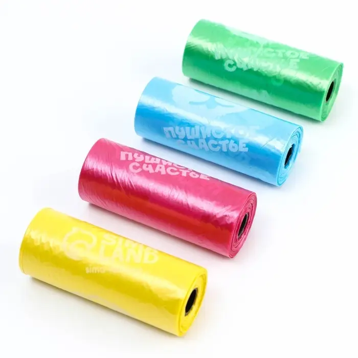 Пакеты для уборки за собаками в шоубоксе &laquo;Пушистое счастье&raquo; (20 рулонов по 15 пакетов, 22 х 30 см)