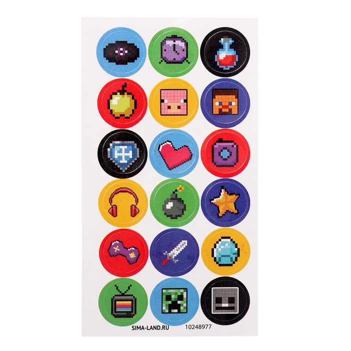 Игрушка - сюрприз Funny box &laquo;Квадратные человечки&raquo;: детский брелок, наклейки, карточка