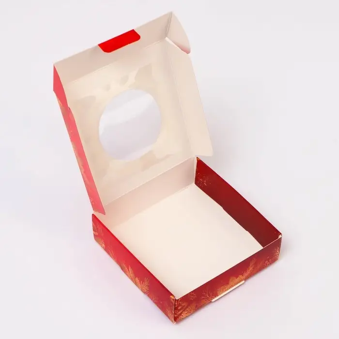 Подарочная коробка сборная с окном &laquo;Исполнения желаний&raquo;, 10&times;10&times;3 см