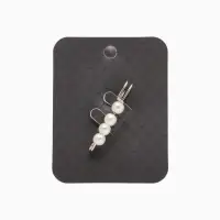 Булавка шар №4 &laquo;Жемчужная&raquo;, 4 см, цвет белый в серебре