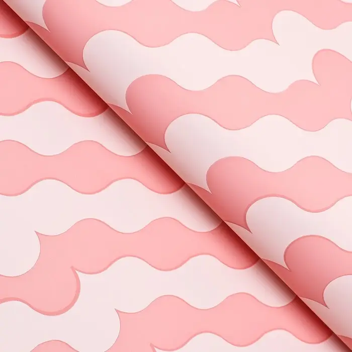 Пленка для цветов матовая, &laquo;Паттерн любви&raquo;, 57&times;56 см, розовый