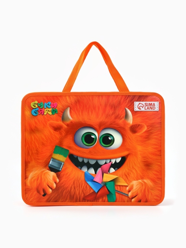 Папка с ручками пластик А4, 75мм 330*260 ПМ-А4-26 Буки Бяки