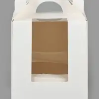 Упаковка для кондитерских изделий под 1 капкейк &laquo;Белая&raquo;, 9 х 9 х 10 см