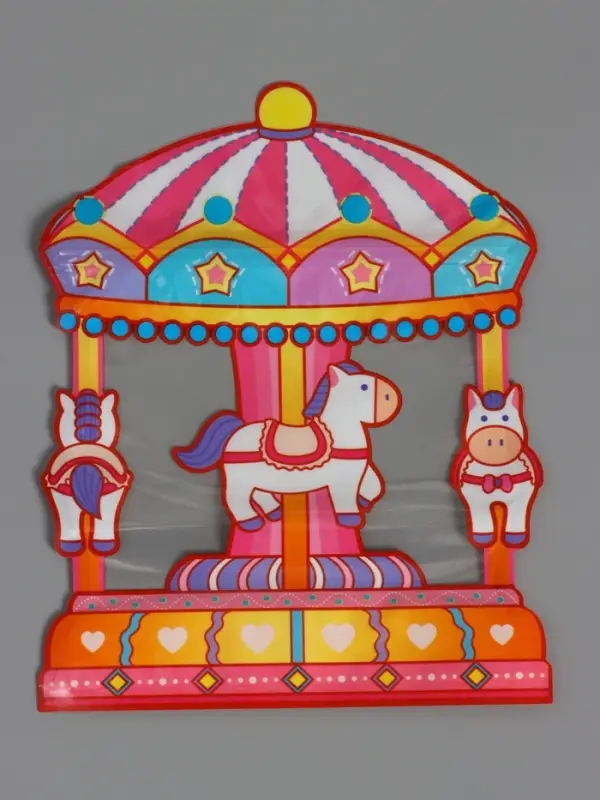 Пакет подарочный, "Карусель", с zip-lock застежкой, 18x17+7см