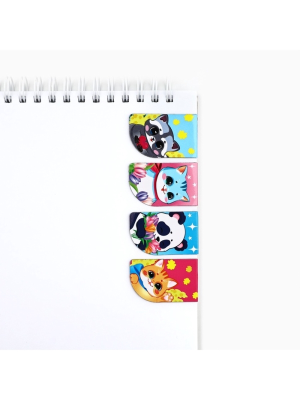 Магнитные закладки мини, 4 шт "С 8 марта"