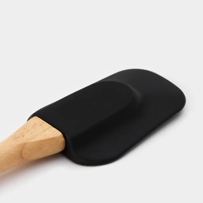 Лопатка Доляна &laquo;Макота&raquo;, 26,5&times;6,5 см, цвет бежевый/черный