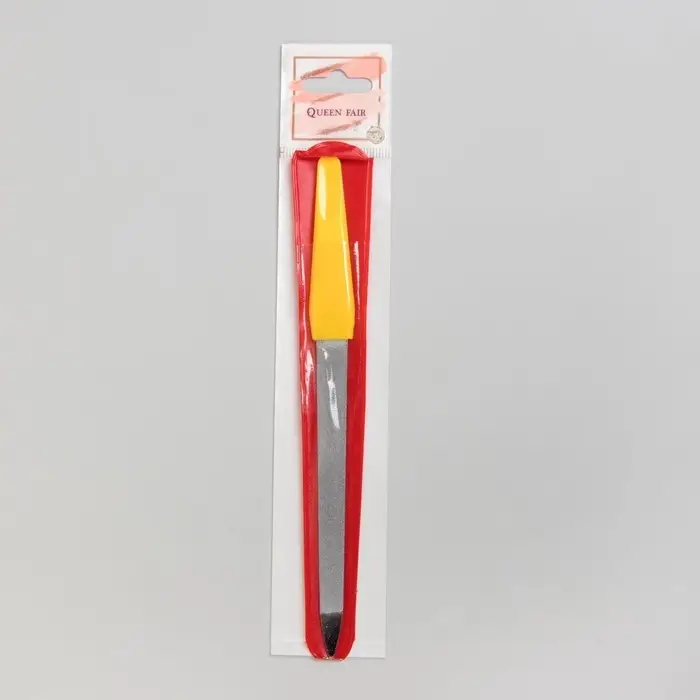 Пилка металлическая для ногтей, 17 см, в чехле, МИКС