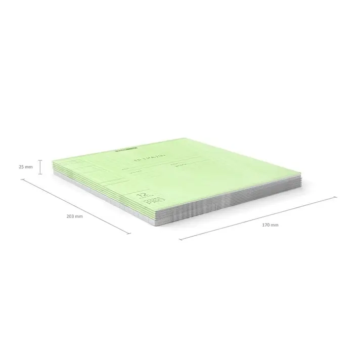 Тетрадь 12 листов, ErichKrause &laquo;Классика CoverPrо Neon&raquo;, в клетку, пластиковая обложка, блок офсет, 100% белизна, зеленая