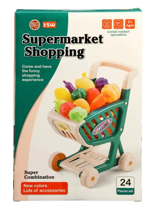 Продутовая тележка "Магазинчик" 14 пр