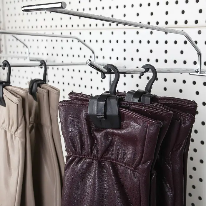 Крючок - вешалка с прищепкой, 50 шт. 3&times;5.5&times;1.7 см, чёрный