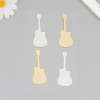 Наклейка зеркальная "Гитары" 20х10 см