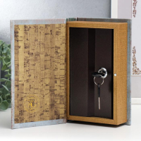 Сейф-книга дерево кожзам "Лопе де Вега. Драматические произведения" серая 21х13х5 см