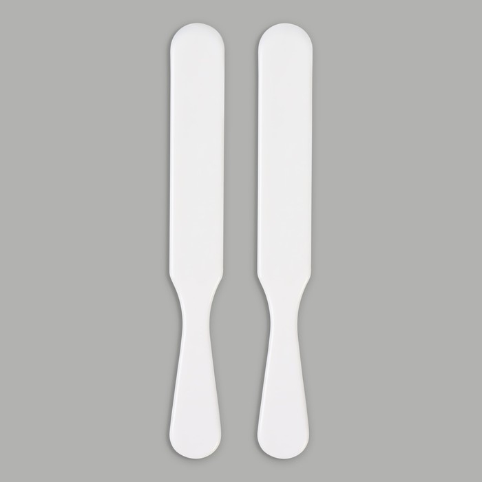 Шпатели для депиляции, пластиковые, 2 шт, 15 &times; 2 см, цвет белый