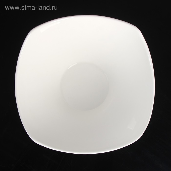 Салатник керамический &laquo;Эстет&raquo;, 2 л, на деревянной подставке