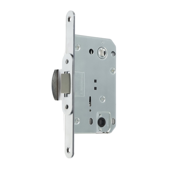 Защелка врезная LOCKLAND ZLK1CP, цвет хром, м/о 96 мм., пластик. язычок