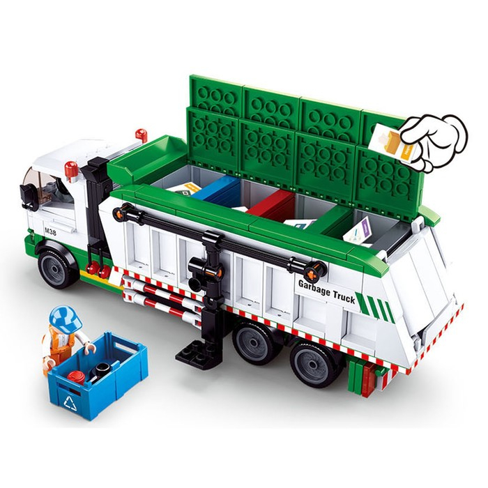 Конструктор Город &laquo;Сортировочный мусоровоз&raquo;, 432 детали