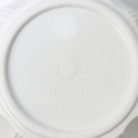 Горшок для цветов с поддоном &laquo;Хризантема&raquo;, 0,6 л, d=11 см, h=9,5 см, цвет белый