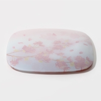 Тарелка стеклянная Доляна &laquo;Сакура&raquo;, 25&times;25 см, цвет розовый