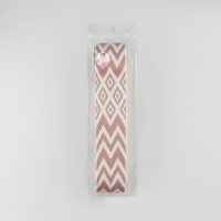 Стропа ременная &laquo;Ромбы и зигзаги&raquo;, 38 мм, 3 &plusmn; 0,1 м, цвет розово-белый