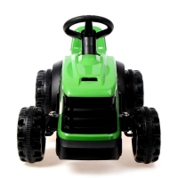 Электромобиль &laquo;Трактор&raquo;, с прицепом, цвет зелёный
