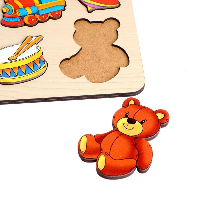 Развивающая доска большая &laquo;Игрушки&raquo; 15 деталей