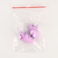 Миниатюра кукольная &laquo;Динозаврик&raquo;, набор 2 шт., размер 1 шт. &mdash; 3 &times; 5,5 &times; 2 см, цвет фиолетовый