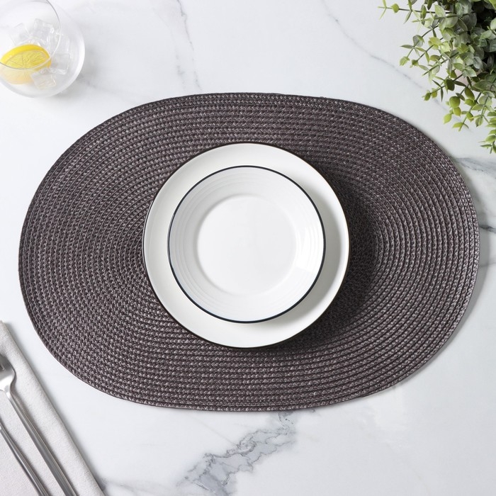 Салфетка сервировочная на стол Magistro &laquo;Лофт&raquo;, 31&times;45 см, цвет чёрный