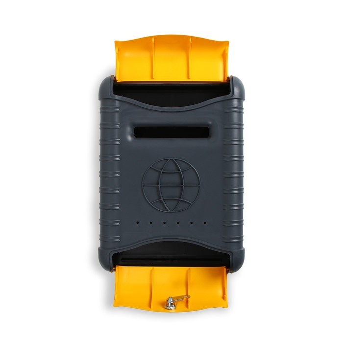 Ящик почтовый, пластиковый, &laquo;Стандарт&raquo;, с замком, серый